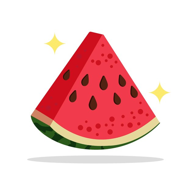 Ilustración del vector de la sandía que se mueve