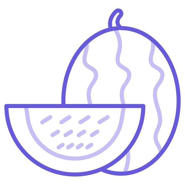 Ilustración del vector de la sandía