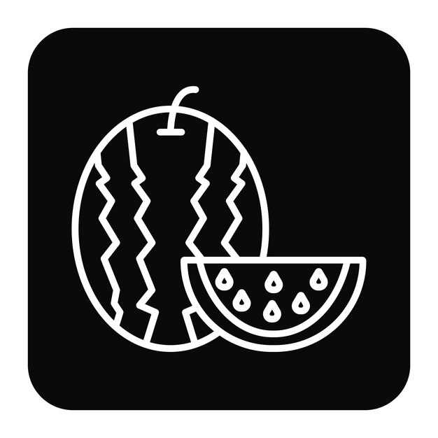 Ilustración del vector de la sandía