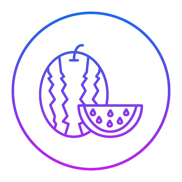 Ilustración del vector de la sandía