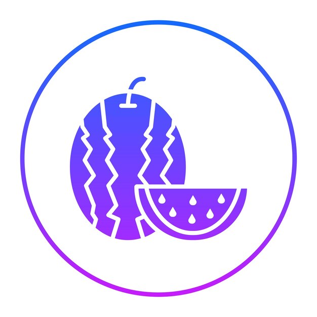 Ilustración del vector de la sandía
