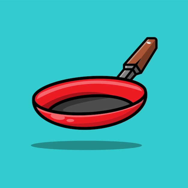 Ilustración de vector de sartén gratis