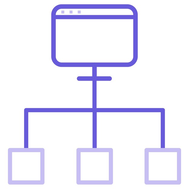 Ilustración del vector de segmentación de la red