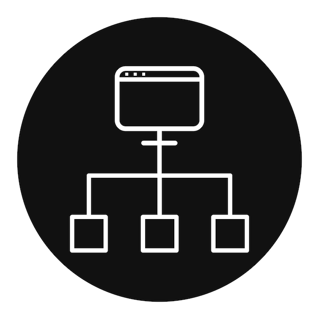Ilustración del vector de segmentación de la red