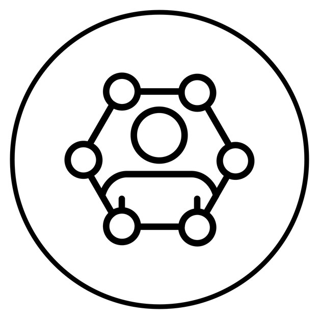 Ilustración del vector de segmentación de la red