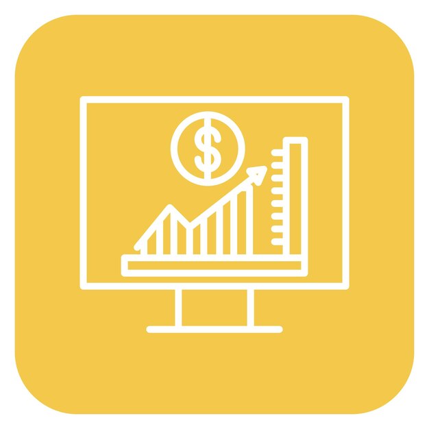 Ilustración del vector de seguimiento de las ventas