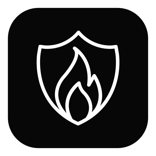 Ilustración del vector de seguridad contra incendios