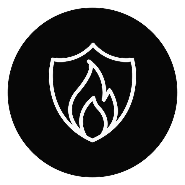 Ilustración del vector de seguridad contra incendios