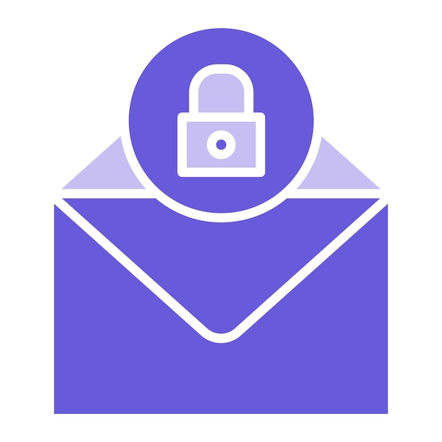 Ilustración del vector de seguridad del correo electrónico