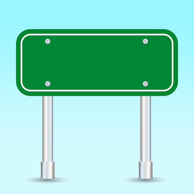 Ilustración de vector de señal de tráfico verde en blanco