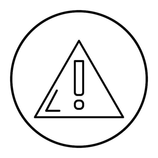 Ilustración del vector de señales de advertencia
