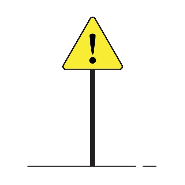 Ilustración del vector de señales de advertencia