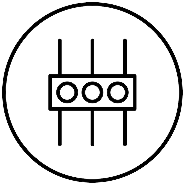 Ilustración del vector del sensor eléctrico