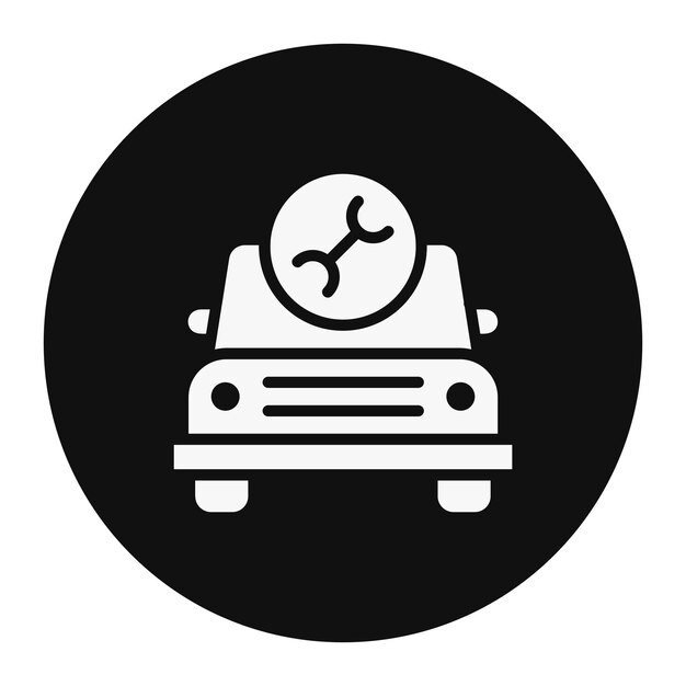 Ilustración del vector de servicio del automóvil