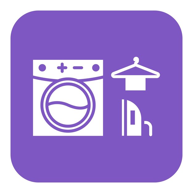 Ilustración del vector del servicio de lavandería