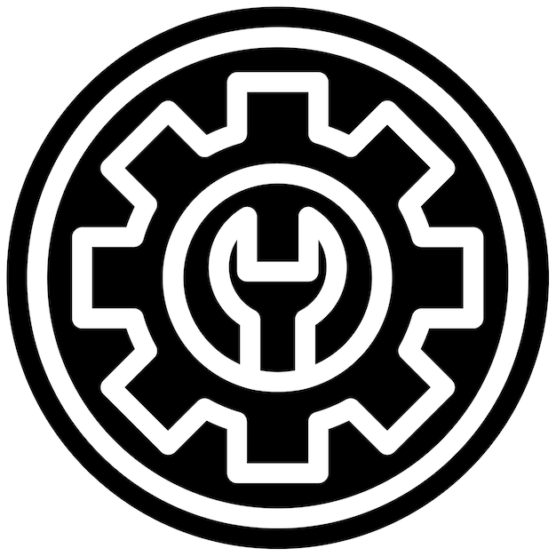 Ilustración del vector de servicio de reparación