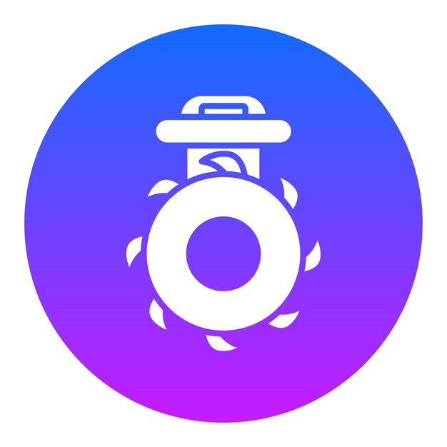 Ilustración del vector de la sierra circular