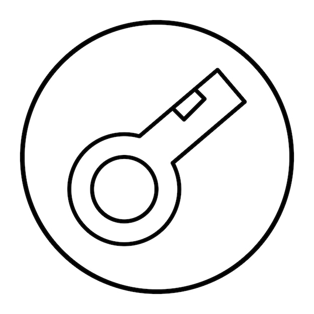 Ilustración del vector de silbido