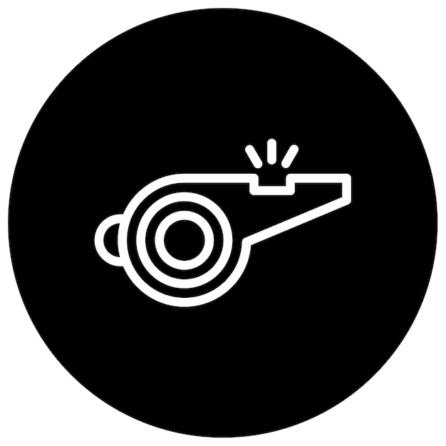 Ilustración del vector de silbido