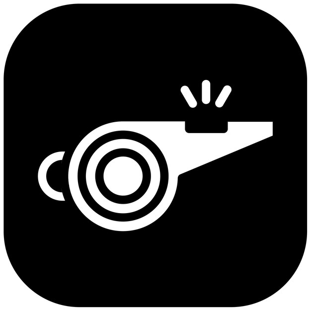 Ilustración del vector de silbido