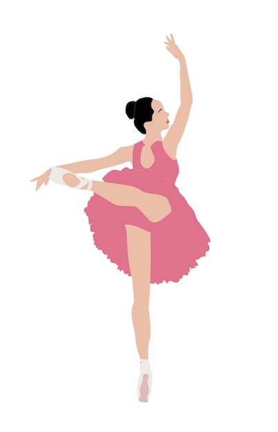 Vector ilustración de vector de silueta de bailarina