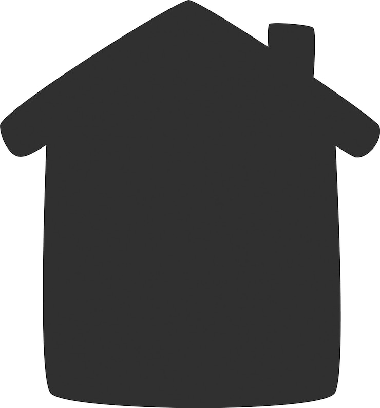 Vector ilustración de vector de silueta de construcción de casa