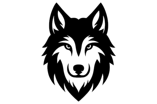Ilustración de vector de silueta de lobo