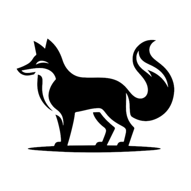 Ilustración de vector de silueta de lobo