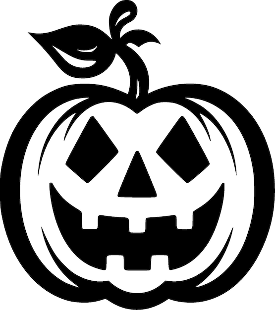 Ilustración de Vector de silueta minimalista y simple de Halloween