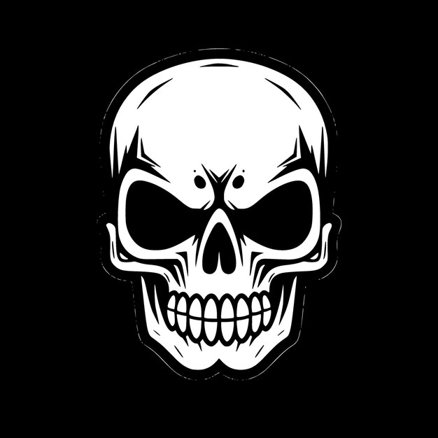 Ilustración de Vector de silueta minimalista y simple de Halloween