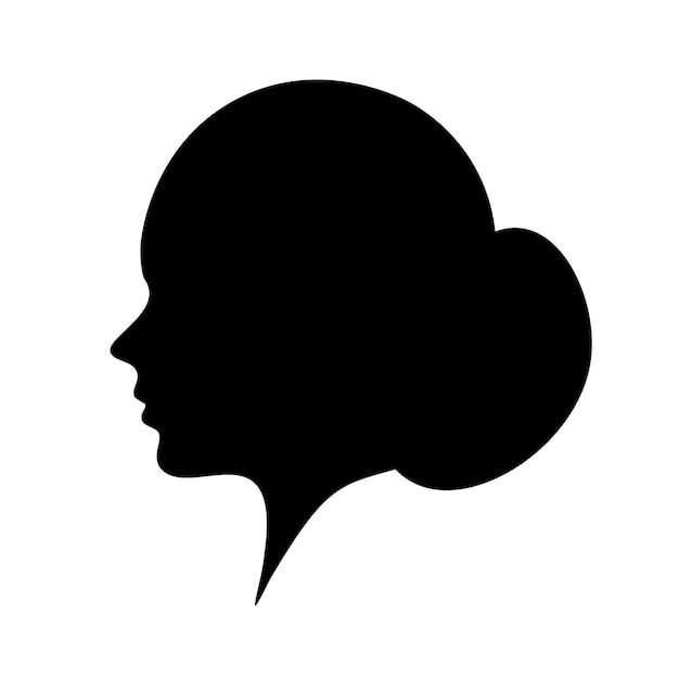 Vector ilustración de vector de silueta de mujer javanesa minimalista