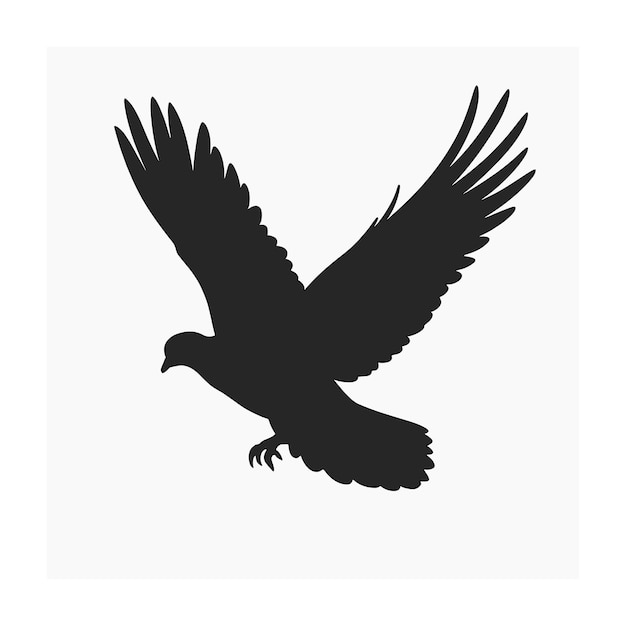 Ilustración de vector de silueta de pájaro