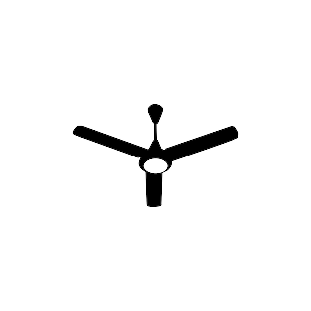 Ilustración de vector de silueta de ventilador de hélice