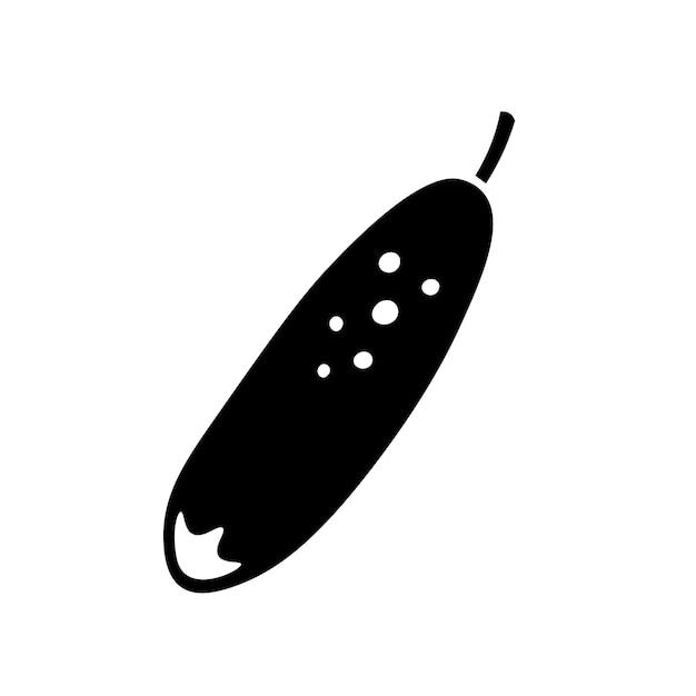 Ilustración de vector de símbolo de pepino