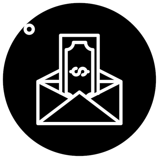 Ilustración del vector del sobre de pago