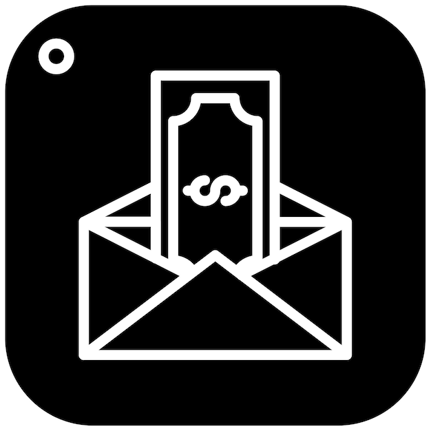 Ilustración del vector del sobre de pago