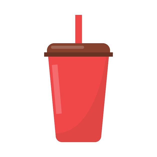 Ilustración del vector de soda roja