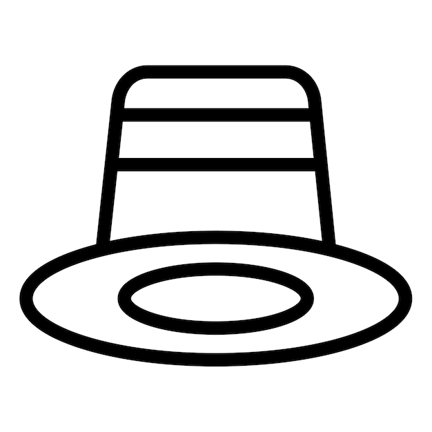 Ilustración del vector del sombrero carioca