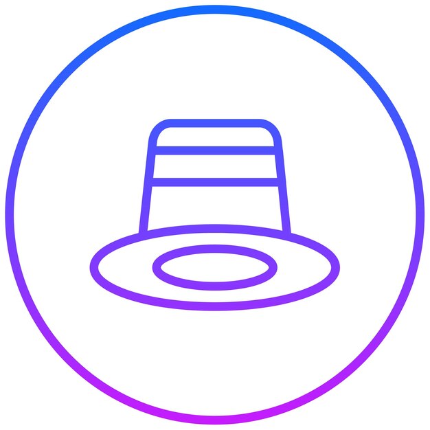 Ilustración del vector del sombrero carioca