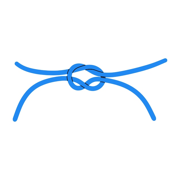 Ilustración de vector de sorteo de mano de nudo