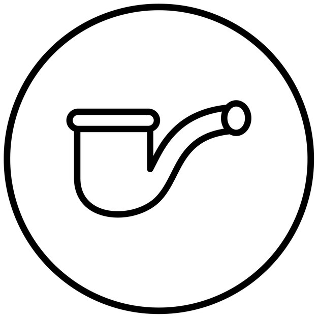 Ilustración del vector del tabaco de pipa