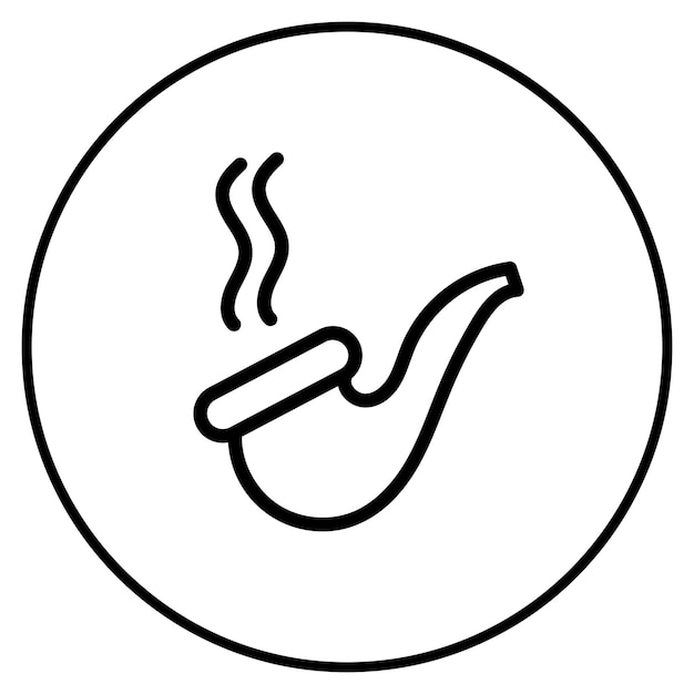 Ilustración del vector del tabaco de pipa