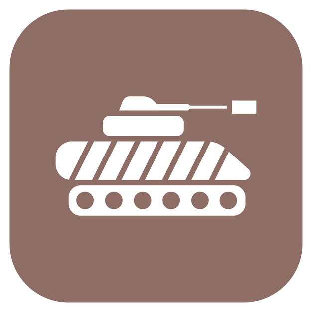 Vector ilustración del vector del tanque del ejército