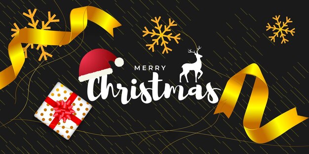 Ilustración de vector de tarjeta de felicitación de feliz Navidad