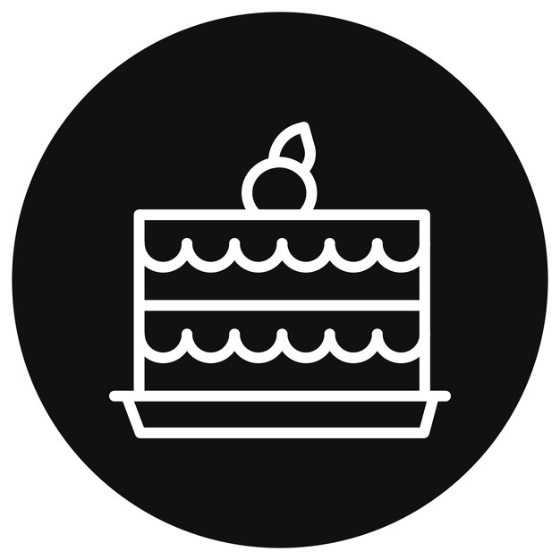 Ilustración del vector de la tarta de fresa