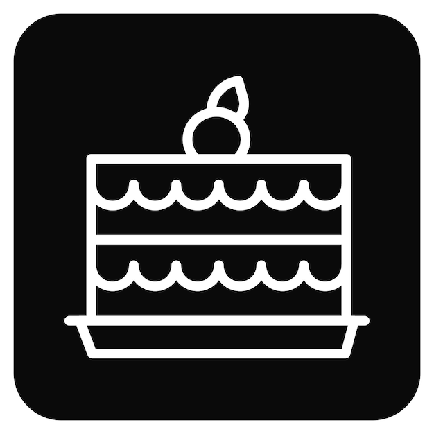 Ilustración del vector de la tarta de fresa