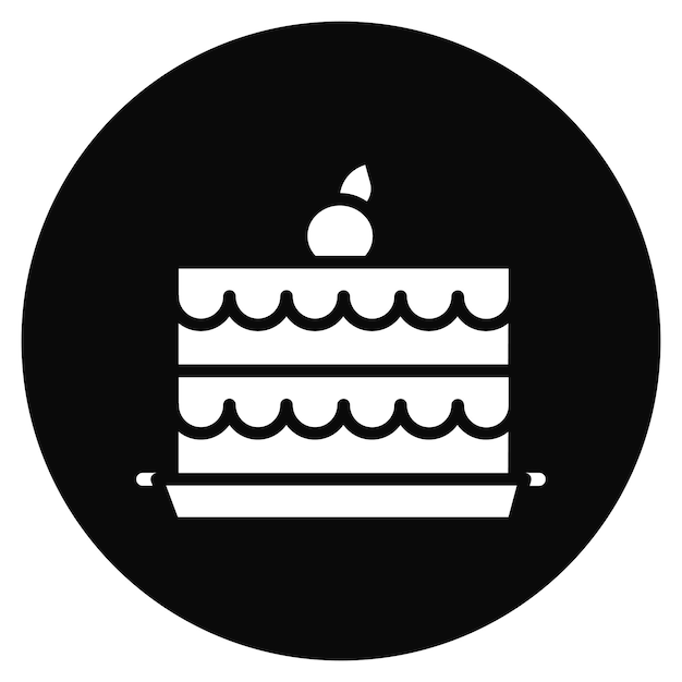 Ilustración del vector de la tarta de fresa
