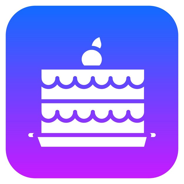 Ilustración del vector de la tarta de fresa