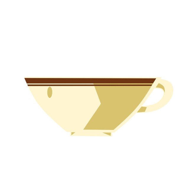 ilustración de vector de taza estética con tema