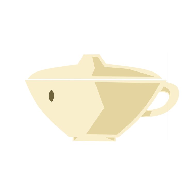 ilustración de vector de taza estética con tema